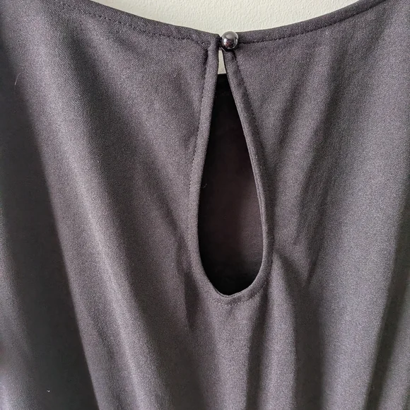 NWOT Chic Black Maxi Dress With Front Slit - Picture 6 of 8